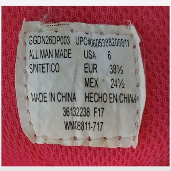 Size 6 Black & Pink Athletic Sneaker Shoes - Picture 15 of 15